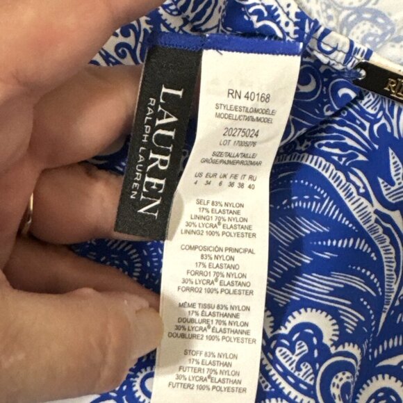 Lauren Ralph Lauren Women's 4 Underwire Slimming Support Tankini Swim Top NWT - Picture 12 of 16